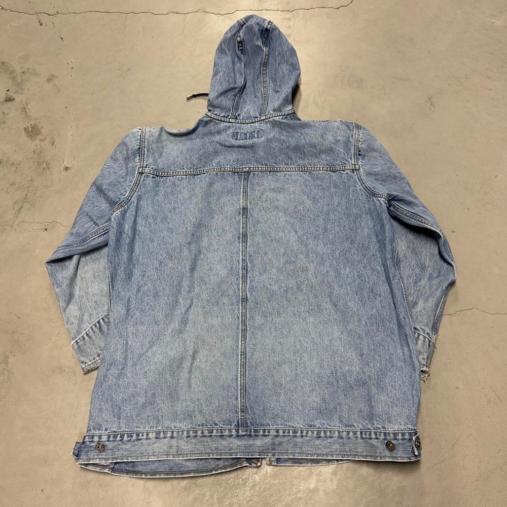 Vintage 90s L.A. Blues women's hooded denim chore jacket - Picture 3 of 6